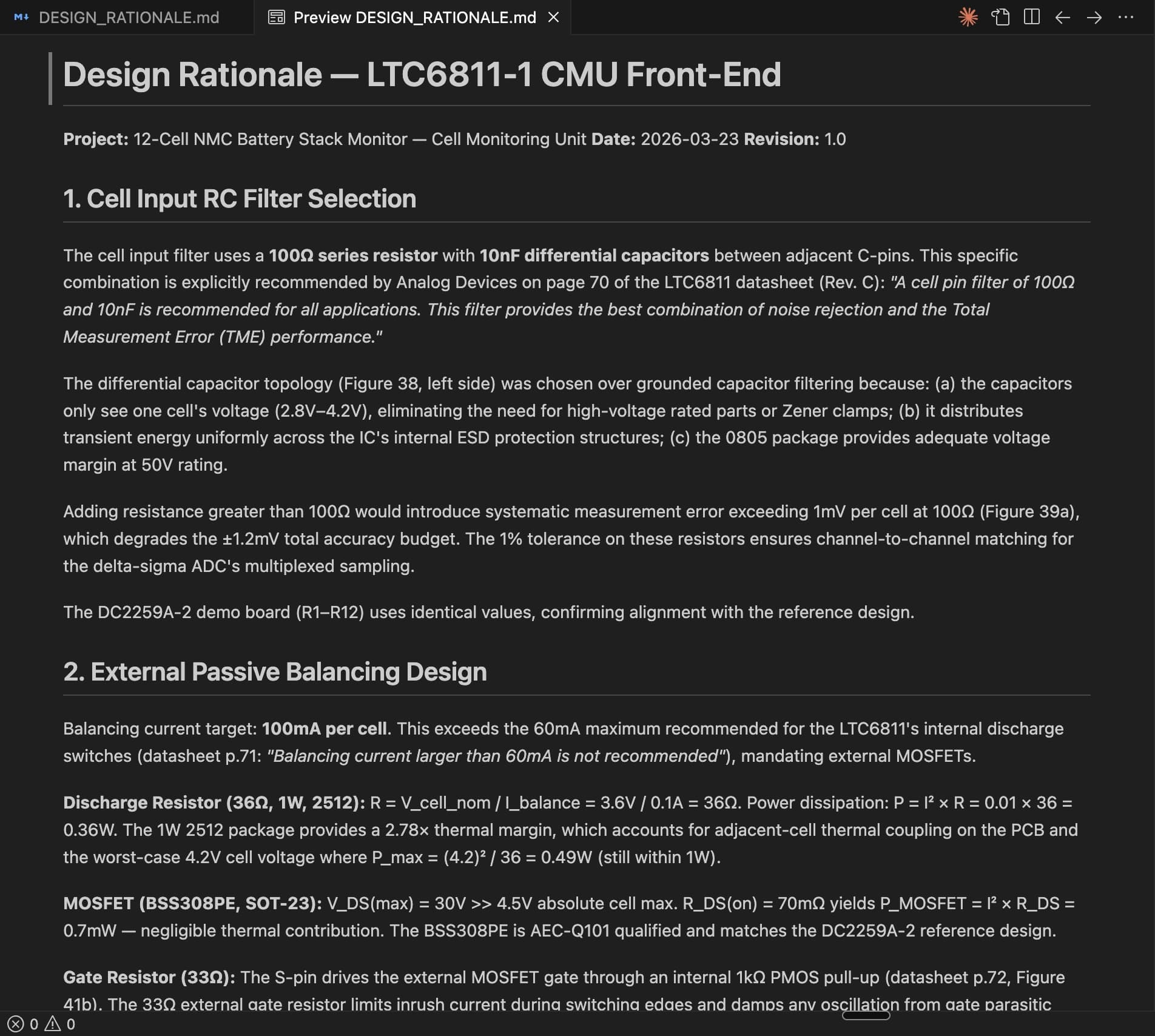 Useful documentation generated during the design process. Perhaps I should have asked for design guidelines rather than a full schematic design. After all, setting your team, AI or human, an impossible task is not high performance!