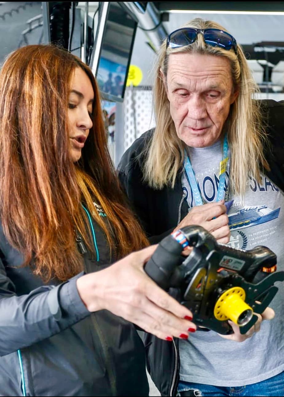 Nicko and Selin in Paris Formula E Paddock